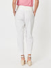 Sarah Linen Pleat Hem Pant - White