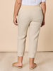 Sarah Linen Pleat Hem Pant - Natural RC&CO
