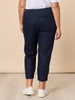 Sarah Linen Pleat Hem Pant - Navy RC&CO