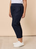 Sarah Linen Pleat Hem Pant - Navy RC&CO