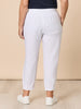 Sarah Linen Pleat Hem Pant - White RC&CO