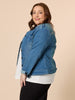 Military Style Denim Jacket - Denim RC&CO