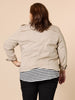 Military Style Denim Jacket - Natural RC&CO
