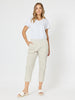 Santorini Cotton Capri Pant - Stone