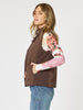 Brighton Puffer Vest - Chocolate