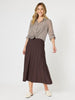 Kate Long Knit Skirt - Chocolate