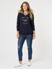 LA Stretch Pull On Jean - Dark Denim