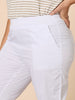 Santorini Cotton Capri Pant -  White RC&CO
