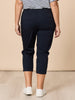 Santorini Cotton Capri Pant - Navy