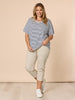 Santorini Cotton Capri Pant - Stone