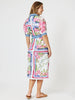 Monaco Midi Dress - Sardinia Blue Multi