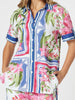 Monaco Floral Print Shirt - Sardinia Blue Multi RC&CO