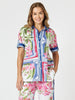 Monaco Floral Print Shirt - Sardinia Blue Multi RC&CO