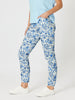 Alexandria Floral Print Pant - Blue/White