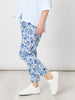 Alexandria Floral Print Pant - Blue/White