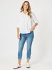 LA Distressed Pull On Stretch Denim Jean - Denim RC&CO