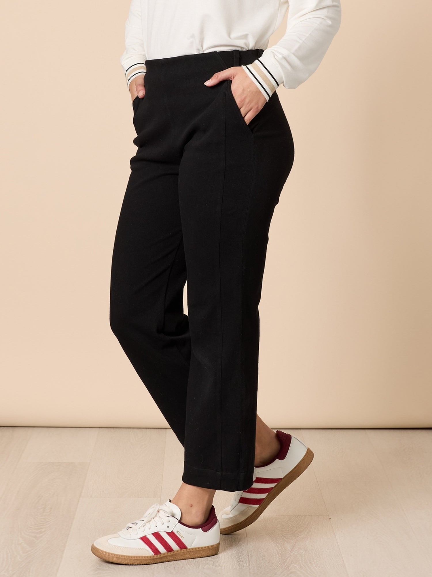 Brooklyn Straight Leg Pant - Black rc&co