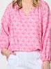 Floral Art Print Top - Pink rc&co