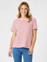 Classic Stripe Tee - Red/White