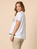Geometric Print Top - White Basil