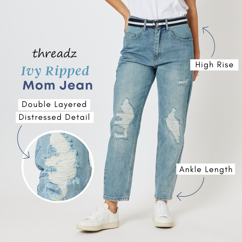 ivy ripped relaxed mom jean