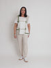 Geometric Print Top - White Basil