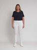 Harbour Slim Leg Pant - White