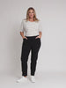 Stretch Full Length Bengaline Pant - Black