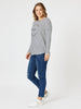 Riviera Stripe Long Sleeve Top - Navy/White - RC & Co