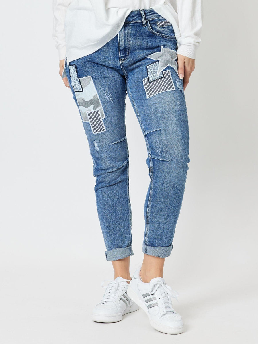 〈 STELLA CIFFON 〉stretch denim pants denim – Stella Ciffon