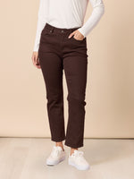 Miracle Slim Leg Denim Jean - Coffee