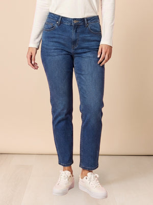 Miracle Slim Leg Denim Jean - Blue Denim rc&co