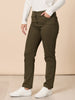 Miracle Slim Leg Denim Jean - Khaki