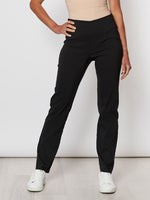 THREADZ TROUSER LEG PANT - Black