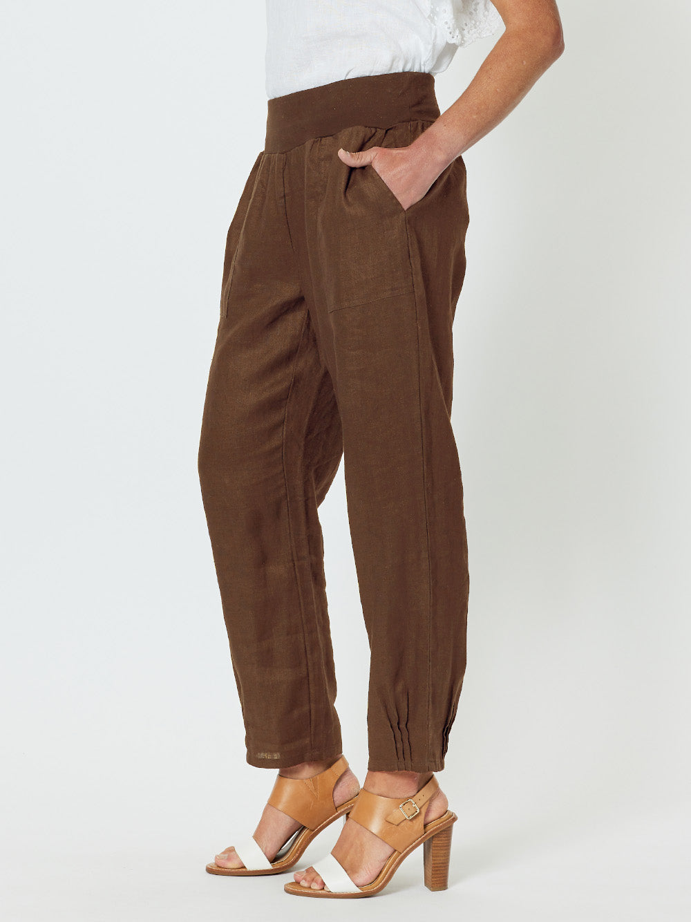 Jersey Waist Linen Pant - Koko