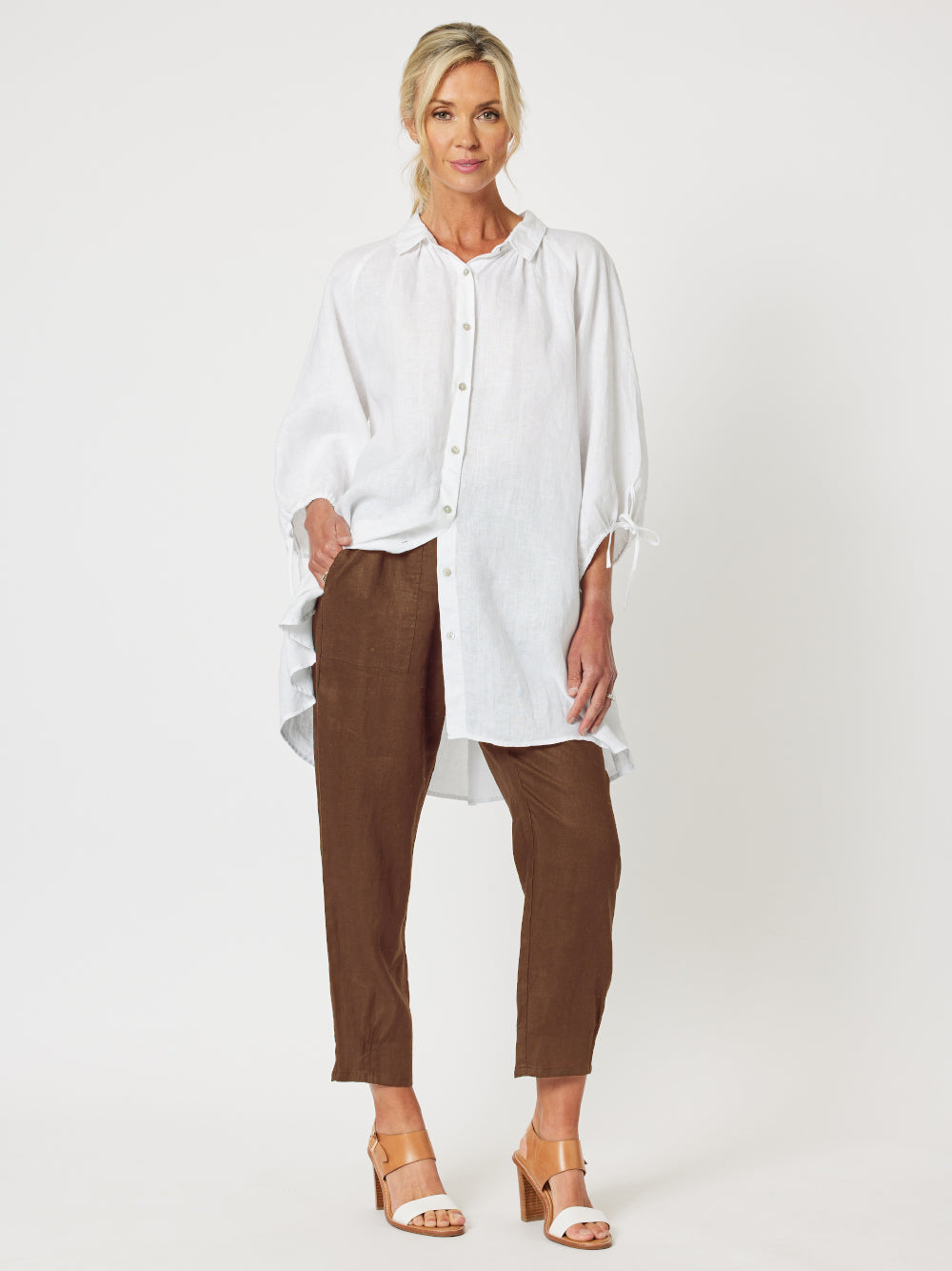 Jersey Waist Linen Pant - Koko