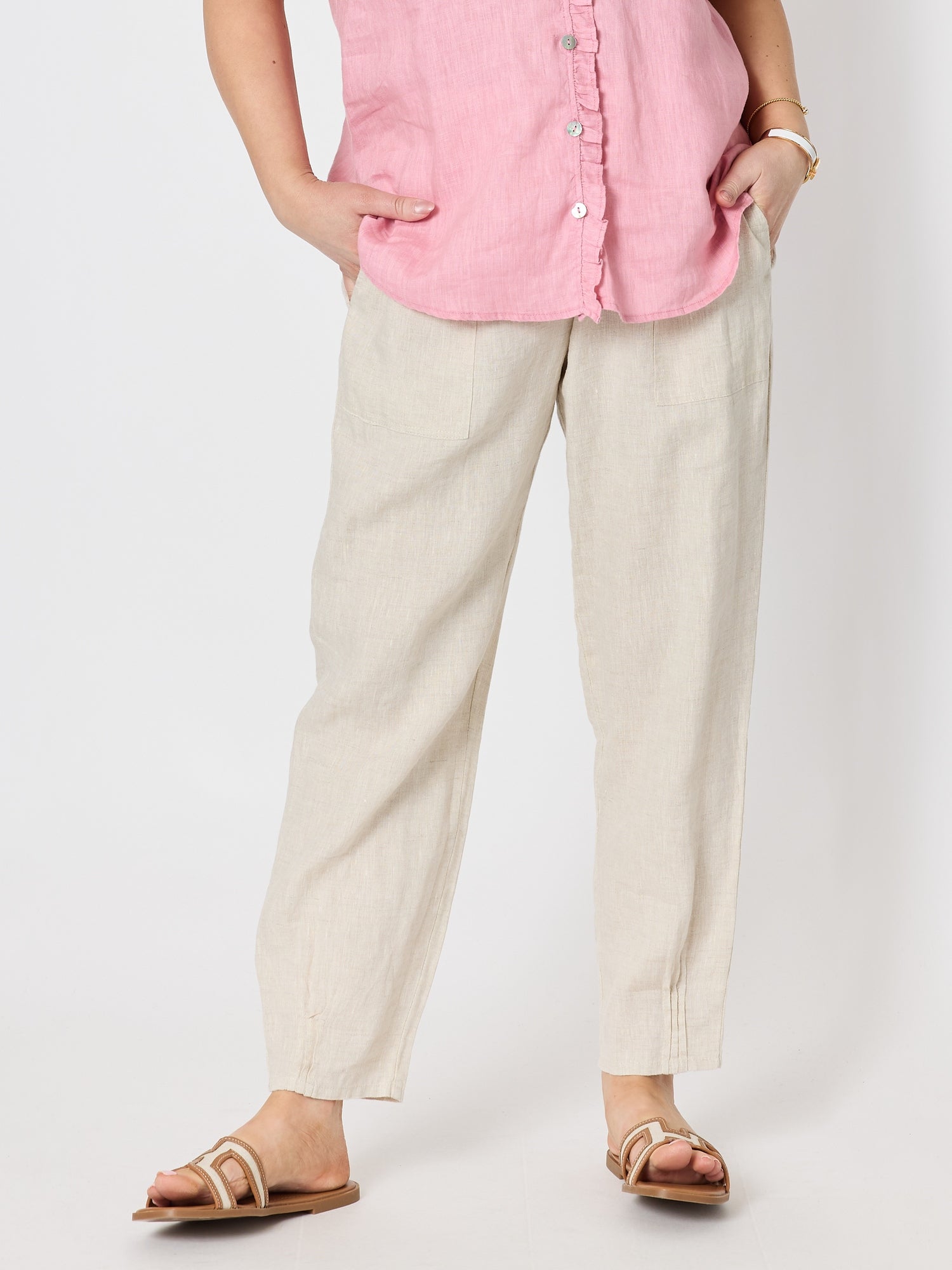 Linen Ranch 5P Pants Linen Ranch 5P Pants Size M Linen Ranch 5P