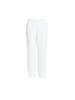 Sarah Linen Pleat Hem Pant - White