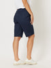 Santorini Cotton Pull On Short - Navy