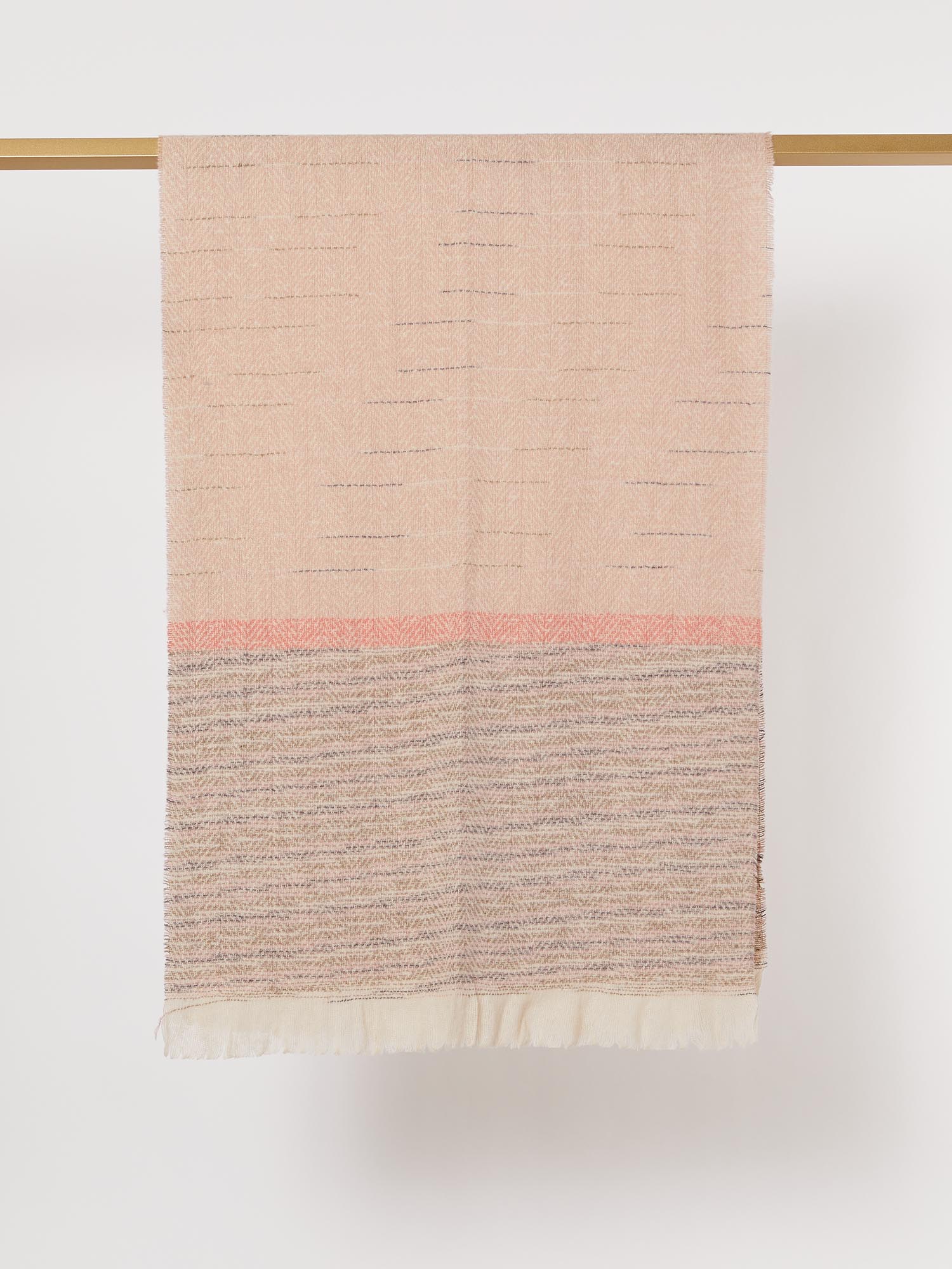 Logan Printed Scarf - Natural