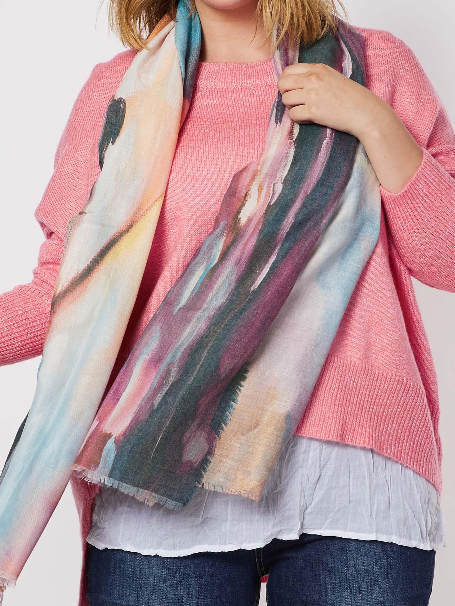 Windsurfer Printed Scarf - Rust