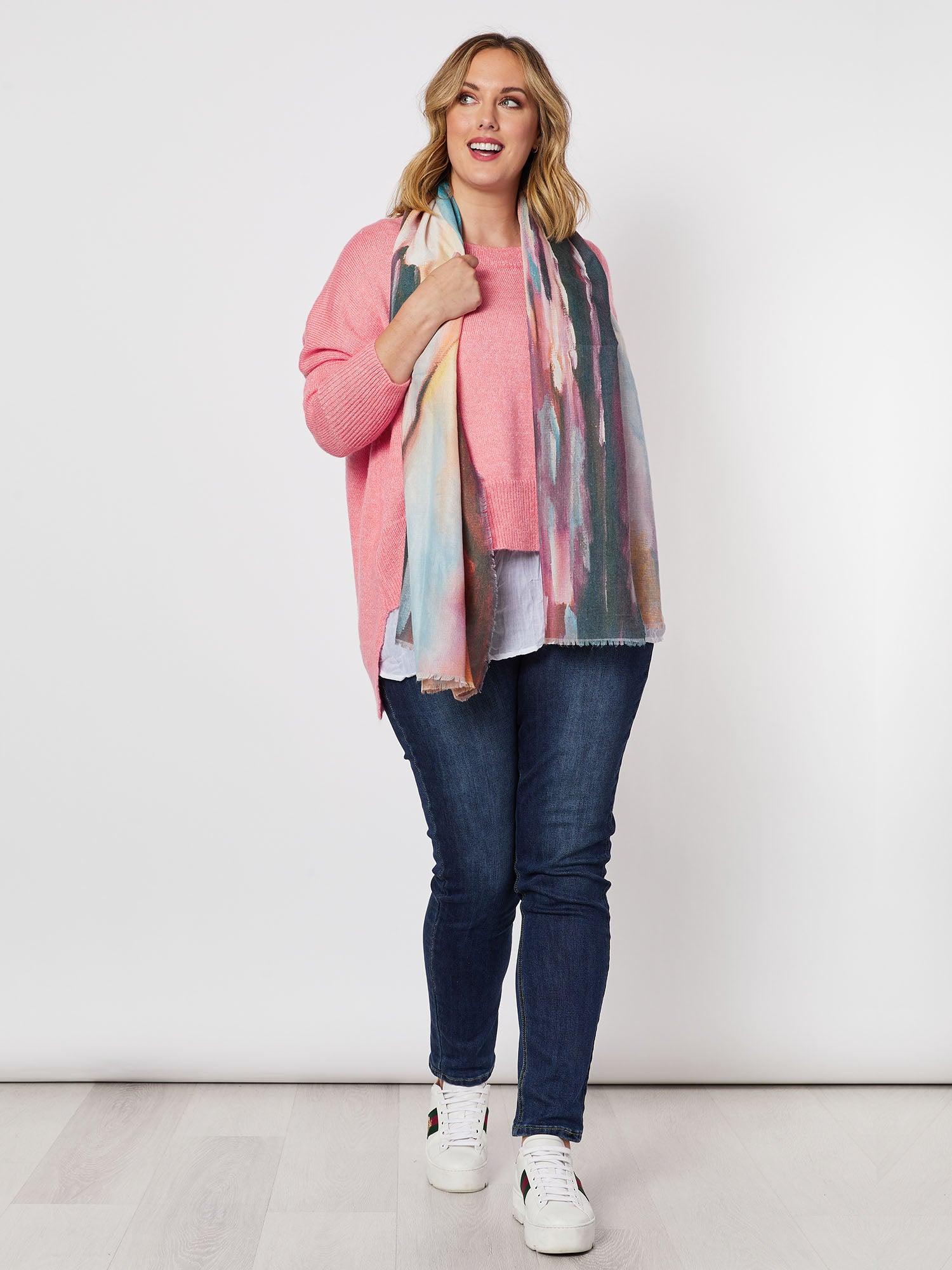 Windsurfer Printed Scarf - Rust