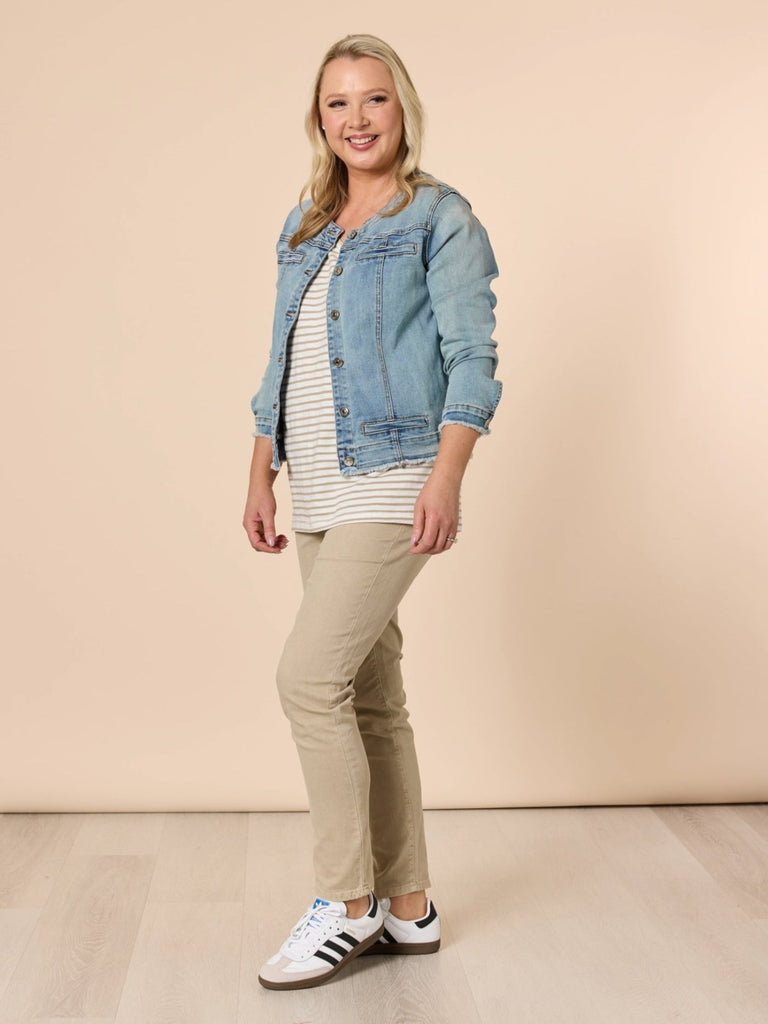 Chicago Slim Leg Jean - Natural RC&CO