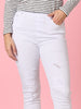 LA Stretch Pull On Jean - White