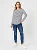 LA Stretch Pull On Jean - Dark Denim