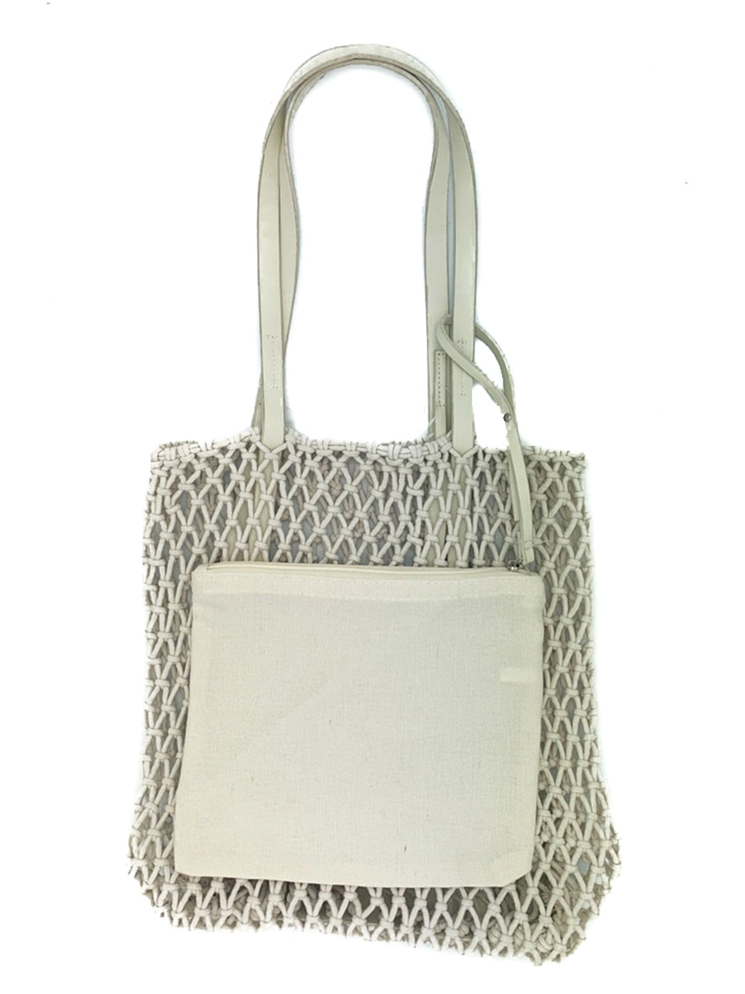 Mesh Tote Bag - White