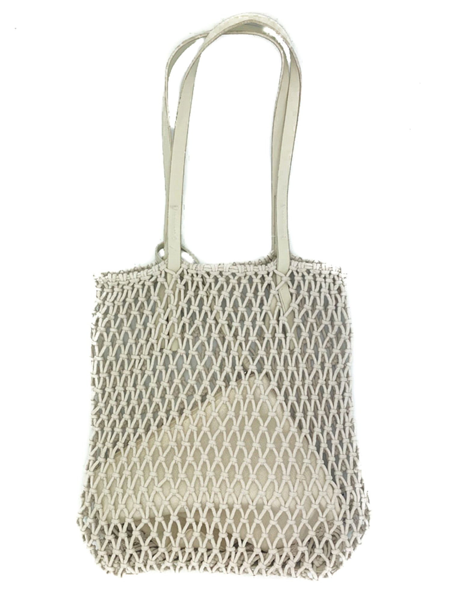 Mesh Tote Bag - White
