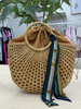 Scarf Trim Tote Bag - Natural