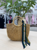 Scarf Trim Tote Bag - Natural