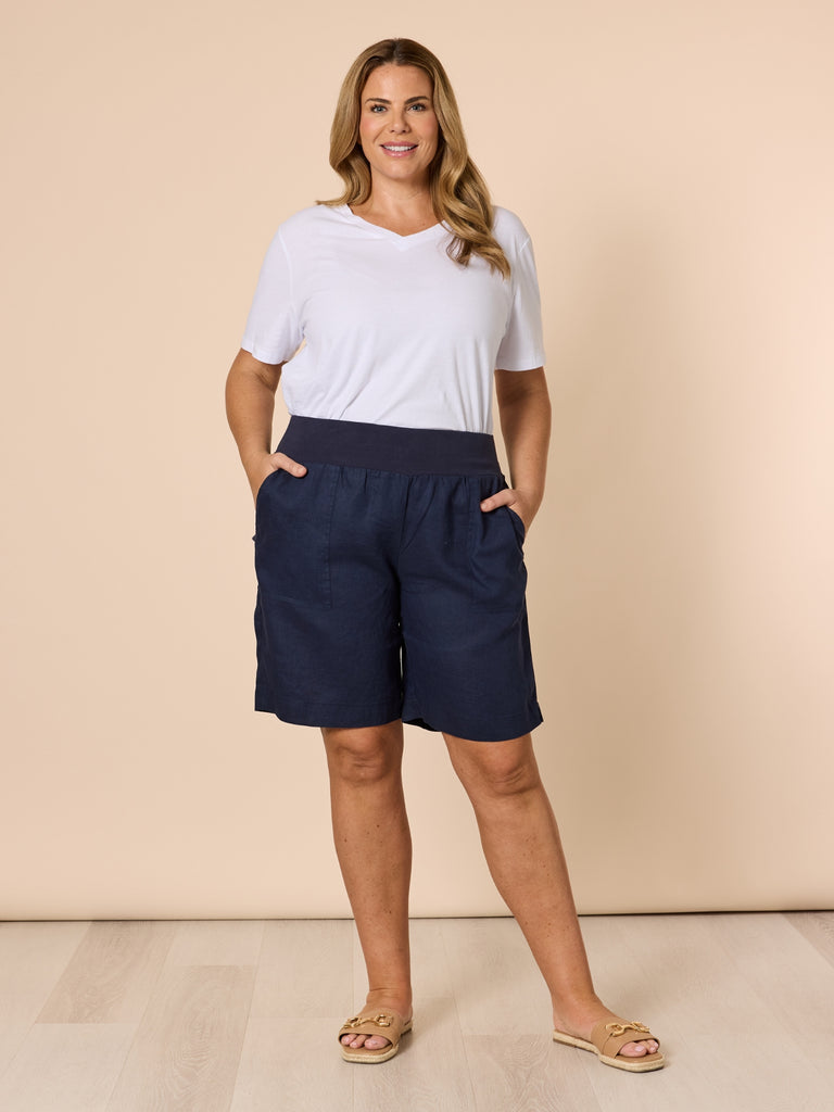 Jordan Linen Short - Navy rc&co